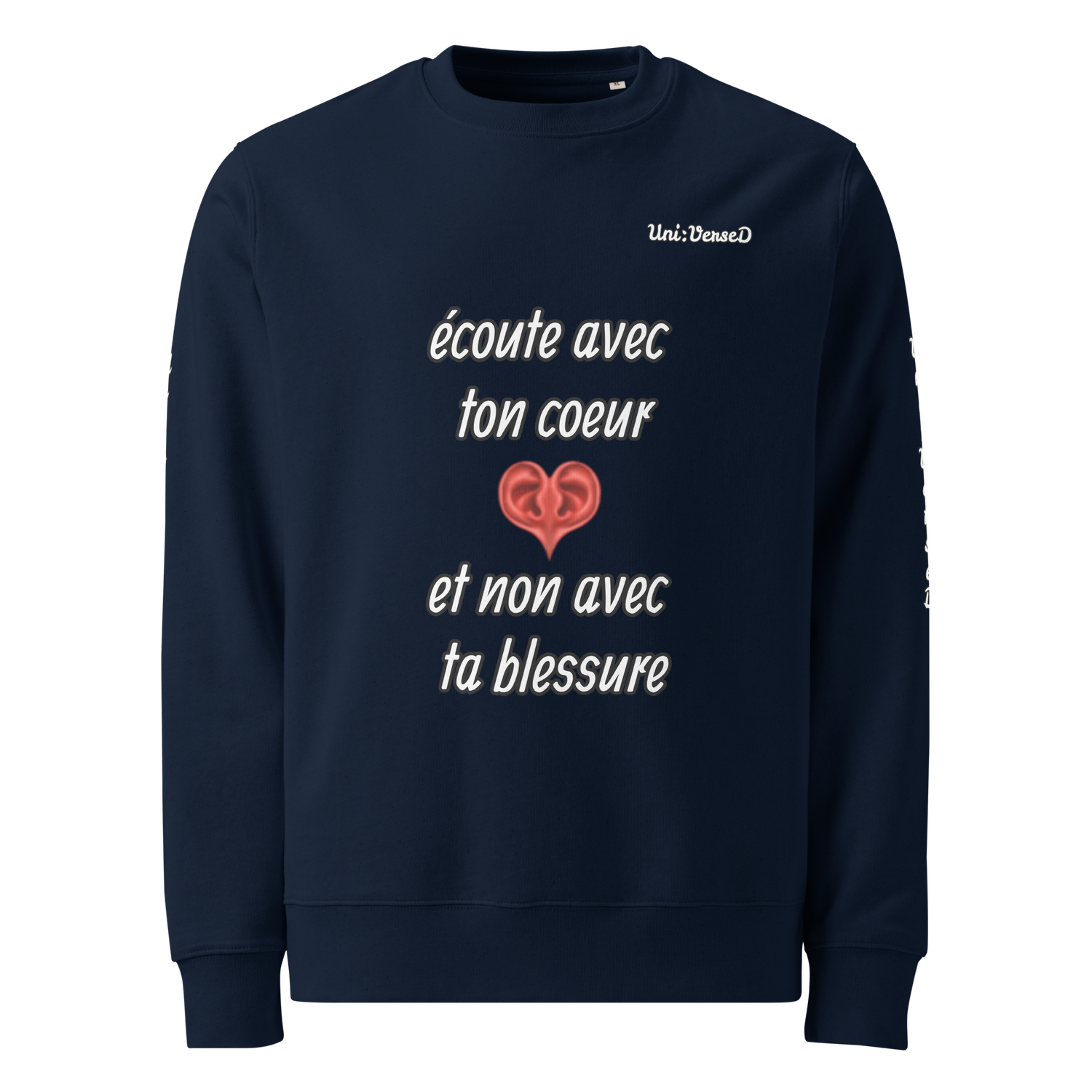 Listen With Your Heart French Sweatshirt Listen With Your Heart French Sweatshirt