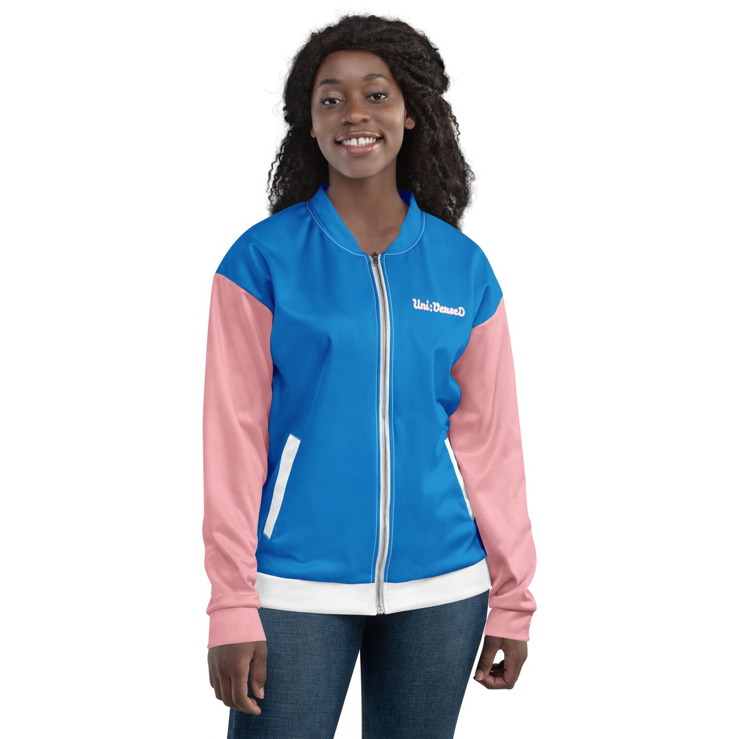 Uni:VerseD Navy Blue/Pink Jacket