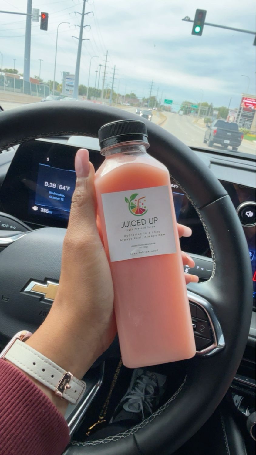 The Pink Drink (16oz) Soursop, Watermelon, Lime