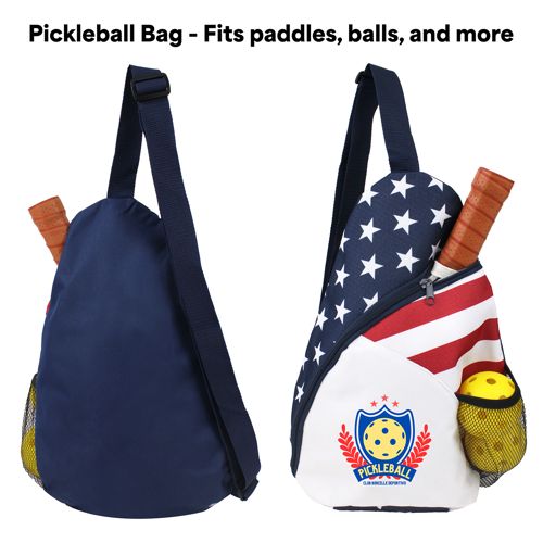 Patriotic Sling Pickle Ball Bag