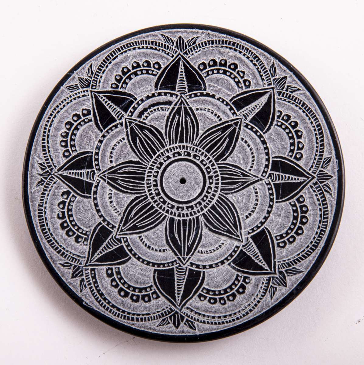 Stäbchenhalter Mandala, kleinSpeckstein