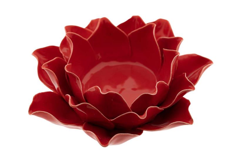 Rose rot, großKeramik Rose rot, großKeramik