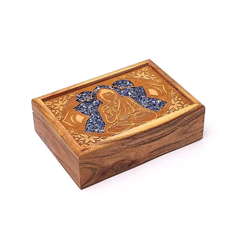 Tarot- und Schmuckkistchen Buddha Sodalith Tarot- und Schmuckkistchen Buddha Sodalith