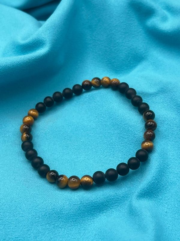 Onyx & Tigerauge Armband – Fokus, Schutz und innere Stärke Onyx & Tigerauge Armband – Fokus, Schutz und innere Stärke