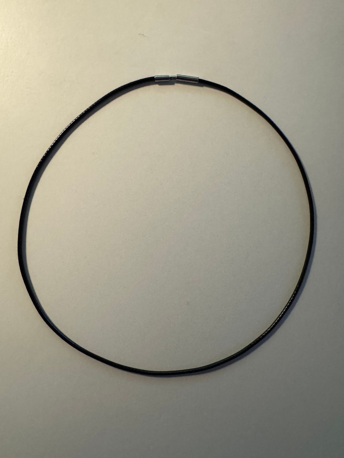 ​Baumwollband mit Edelstahl-Bajonettverschluss – ca. 45 cm, Ø 2 mm