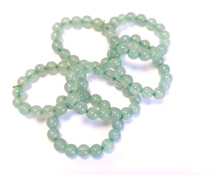 Steinring Aventurin – Kugel 4 mm, auf Gummizug