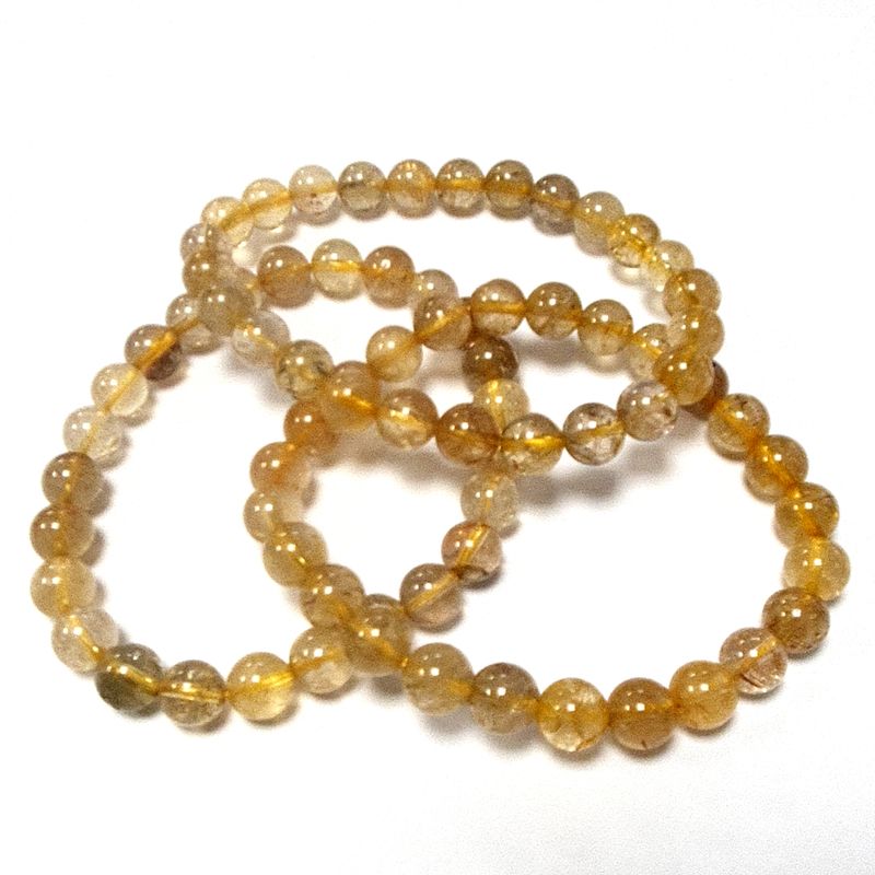 Rutilquarz Armband – Kugeln 8–9 mm, A-Qualität Rutilquarz Armband – Kugeln 8–9 mm, A-Qualität