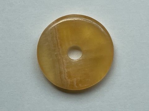 Orangencalcit Donut 40 mm – Lebensfreude & neue Energie