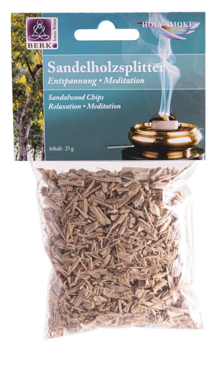 ​Sandelholzsplitter – Santalum album 25 g im Tütchen