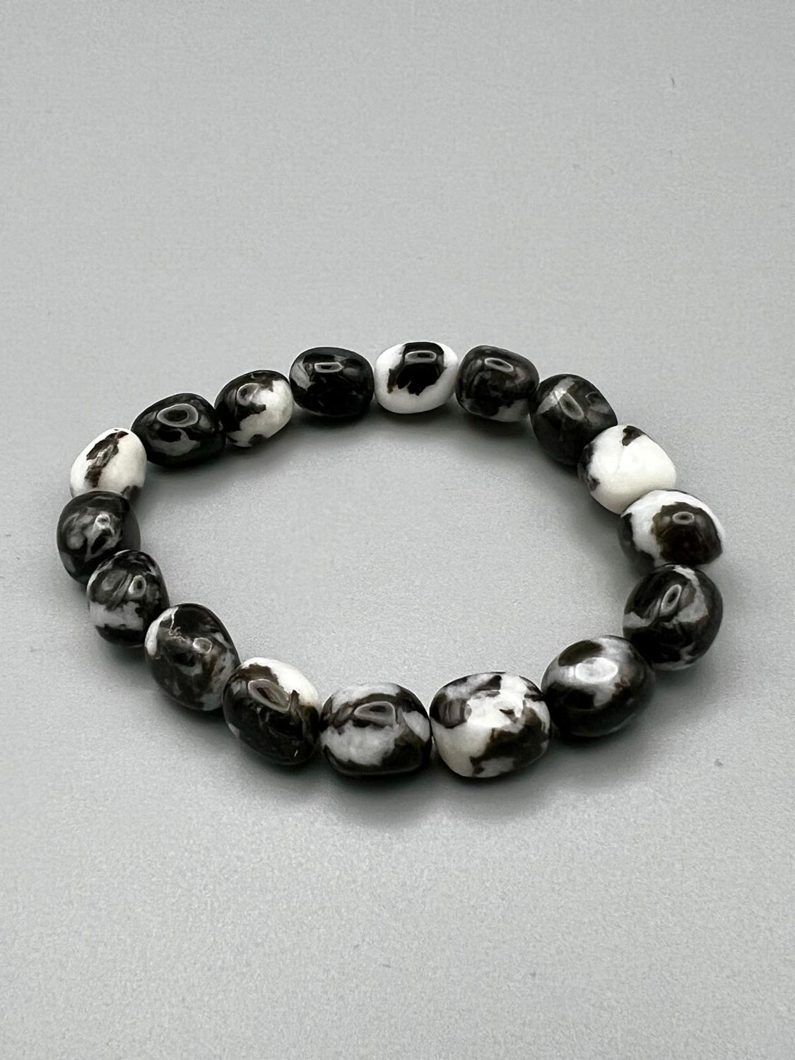 Zebramarmor-Armband – Balance und innere Stärke