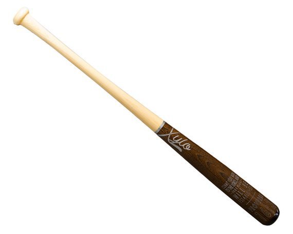 Bat - Brown &amp; Silver with Proverbs 16:3 Bible Verse
