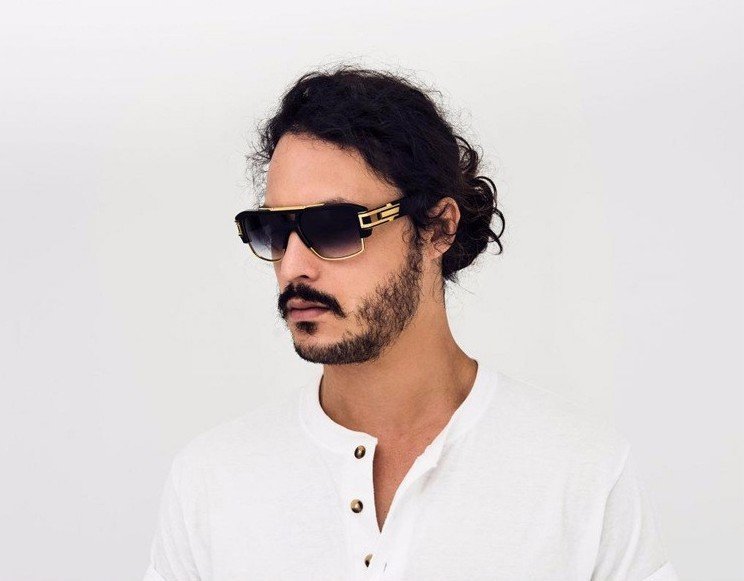 Fashion Brand Designer Big Half Frame Men Sun Glasses