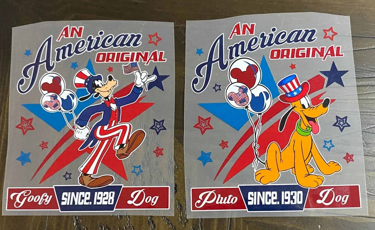 American Dogs - DTF Transfer - Choose a Style - 6&quot; x 4.95&quot;