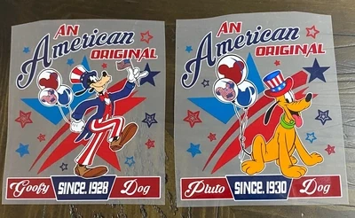 American Dogs - DTF Transfer - Choose a Style - 6&quot; x 4.95&quot;