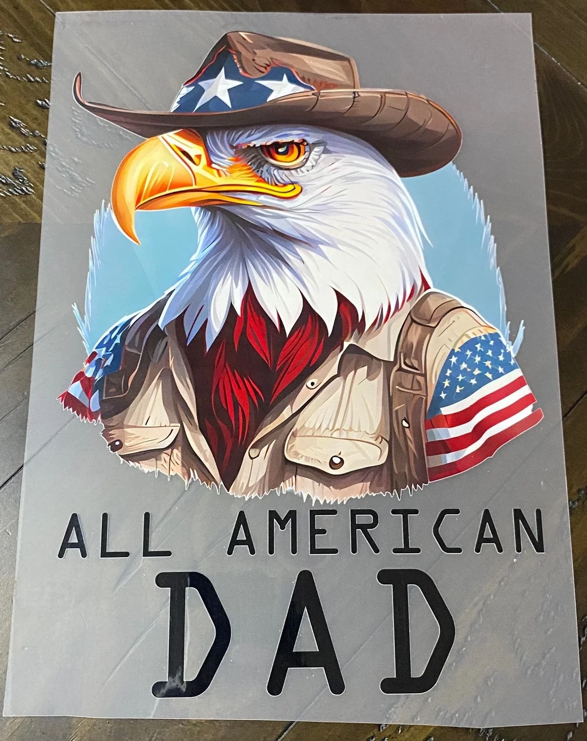 All American Dad - DTF Transfer - 11&quot; x 7.6&quot;