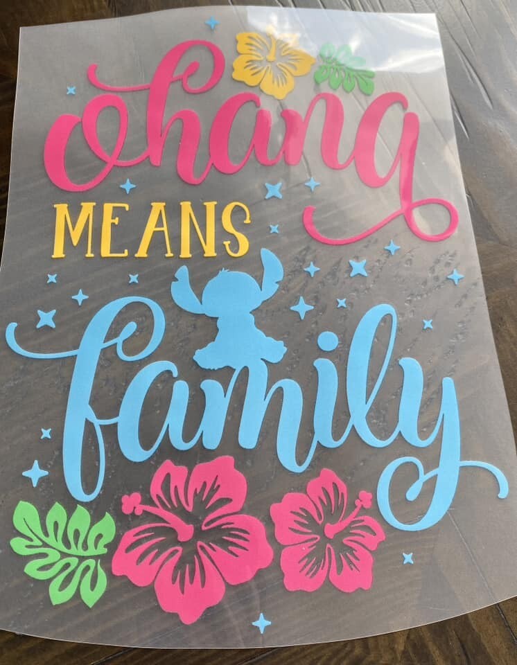 Ohana Means Family - DTF Transfer - Choose a Size