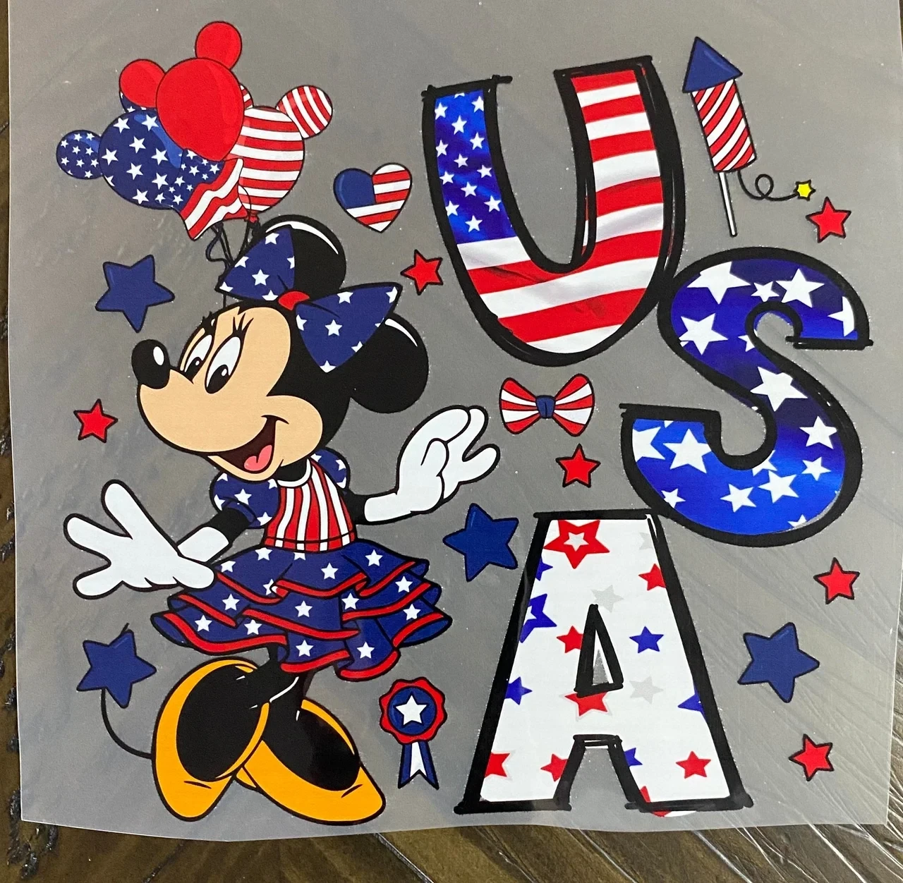 USA Mouse - DTF Transfer - Choose a Size