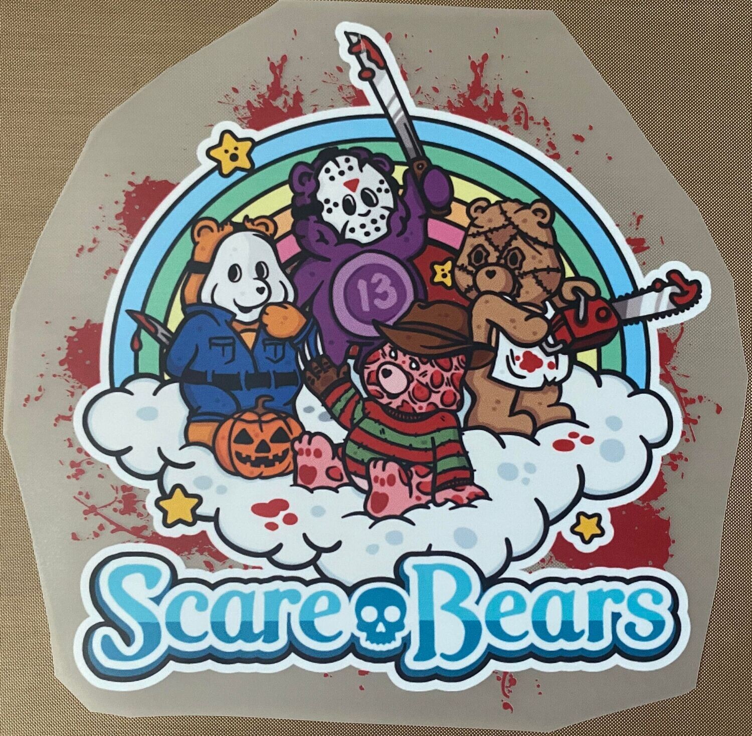 Scare Bears - DTF Transfer - 7&quot; x 7&quot;