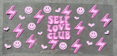 Self Love Club - UV DTF Wrap - 4.5&quot;H