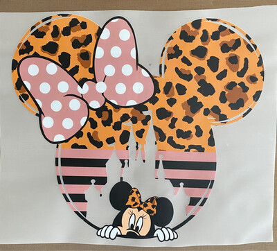 Leopard Mouse Ears - DTF Transfer - Choose A Size