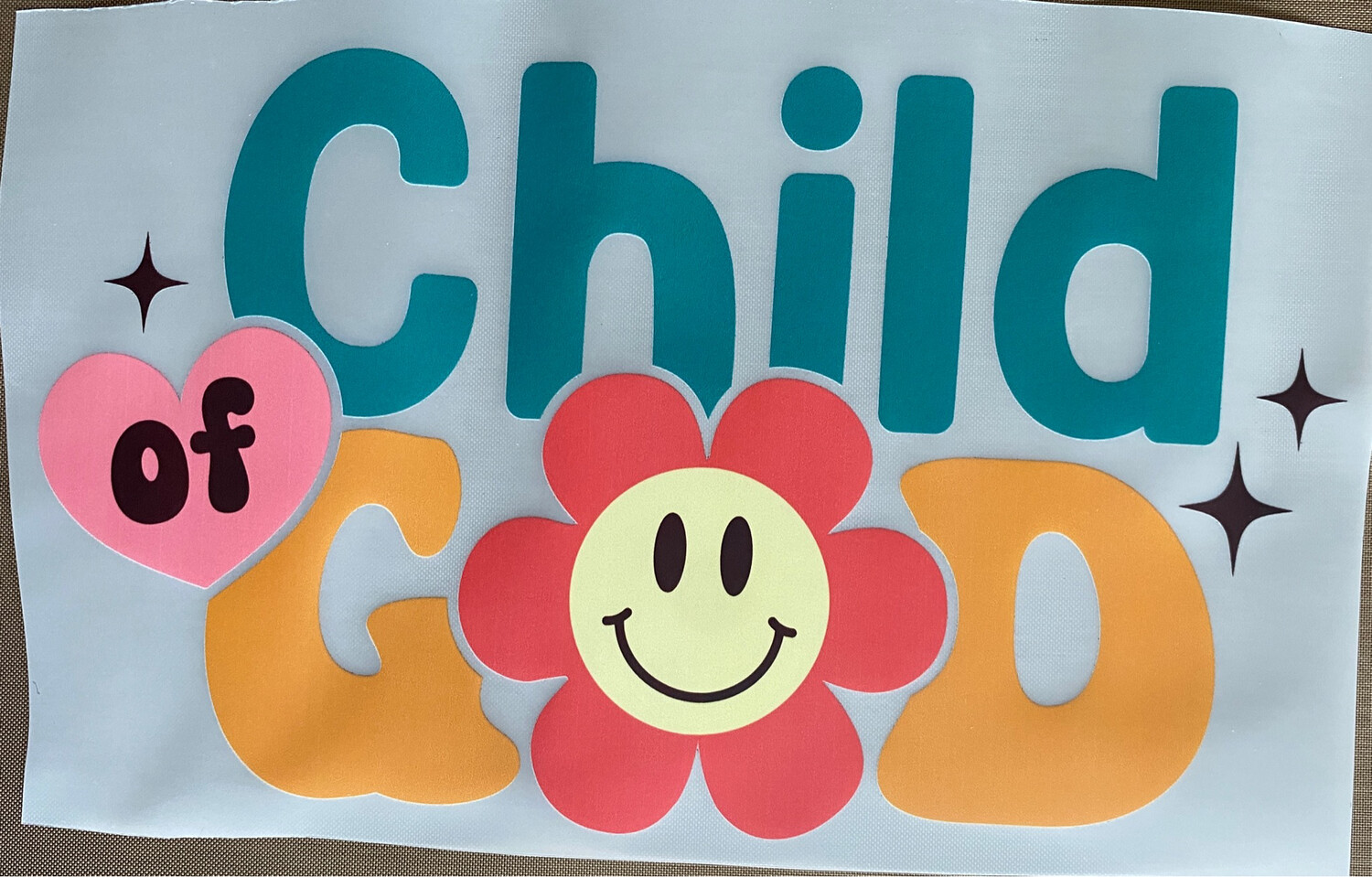 Child Of God Flower - DTF Transfer - Choose A Size