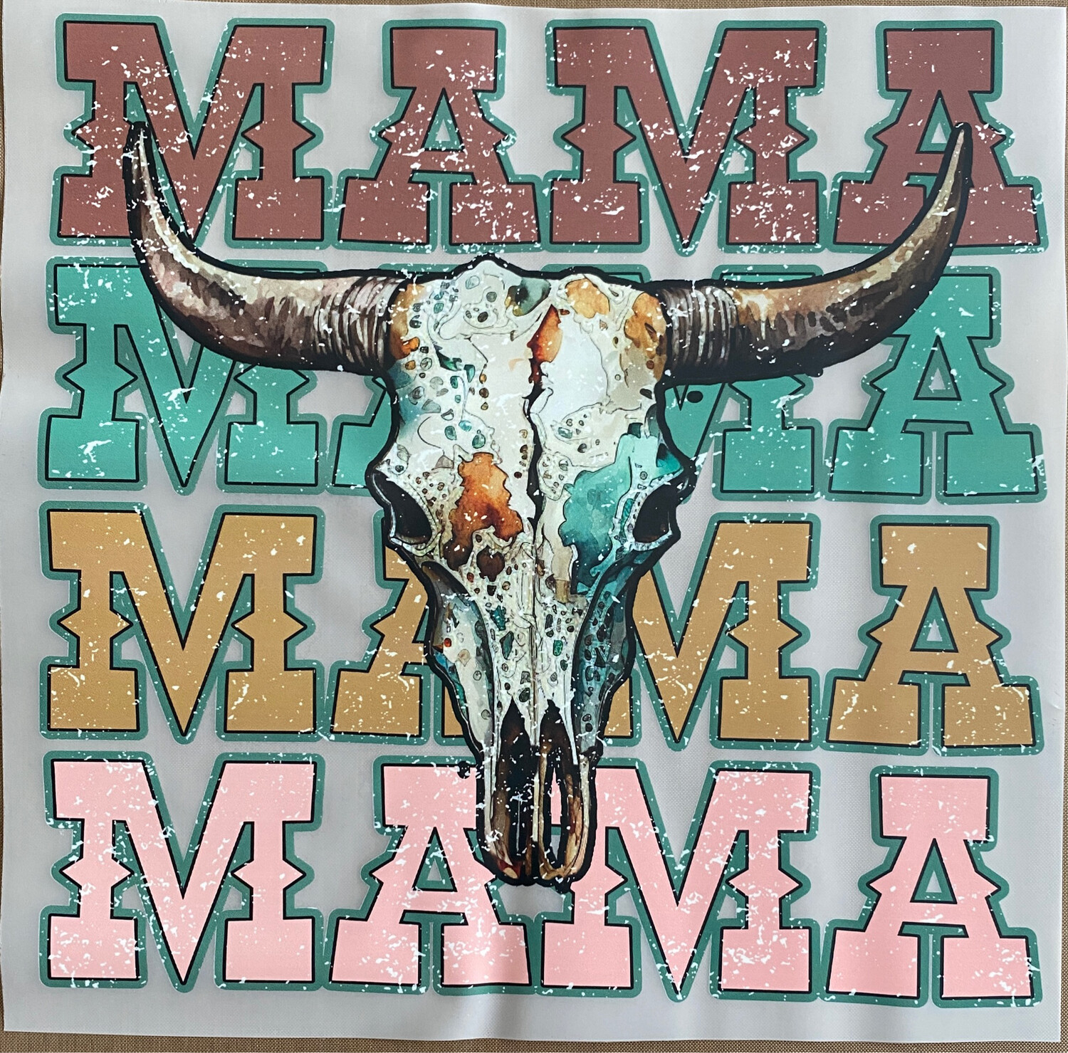 Western Style Mama 4x - DTF Transfer - 10”