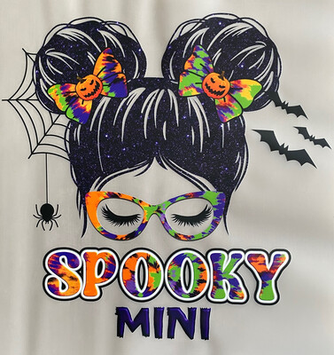 Spooky Mini Messy Bun - DTF Transfer - Choose A Size