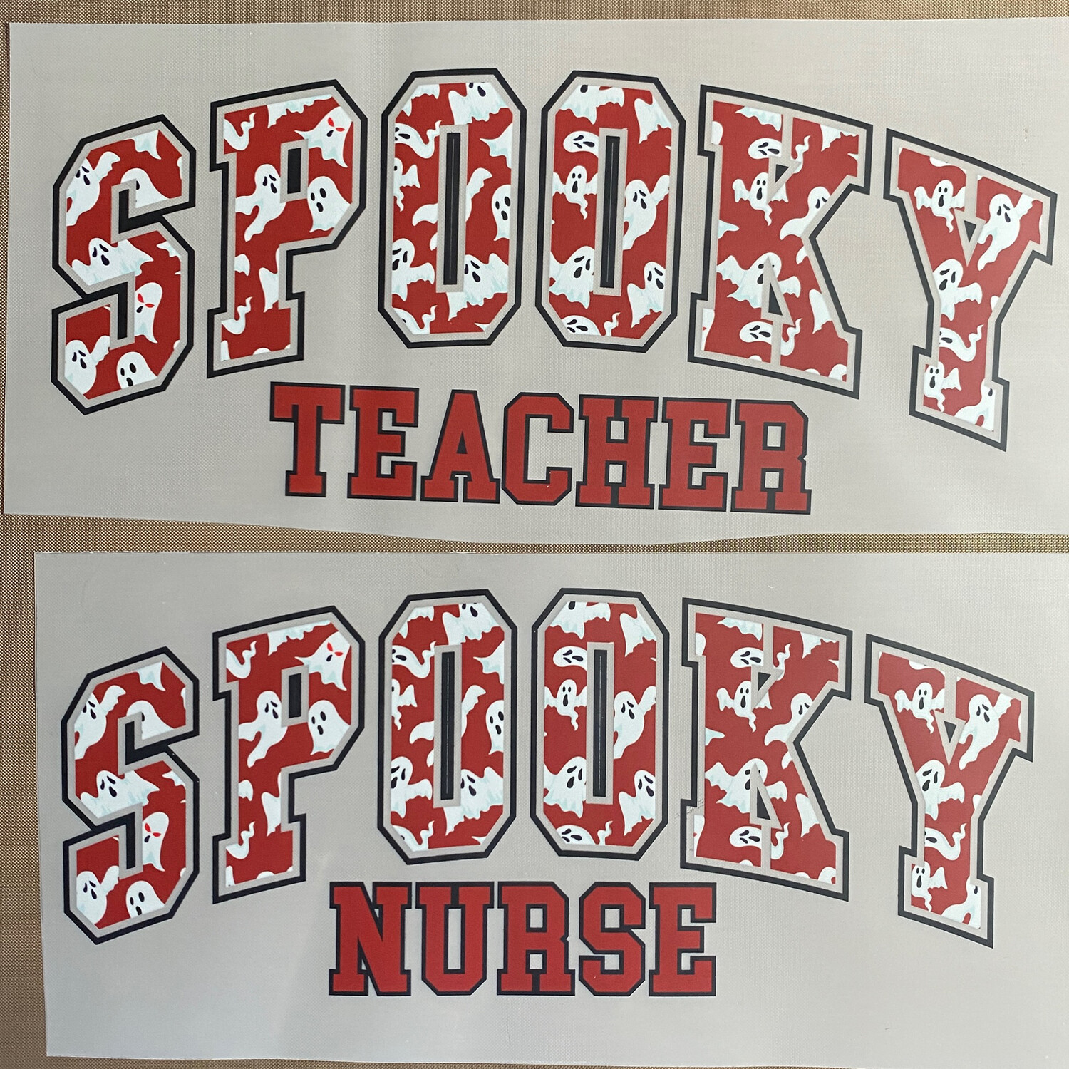 Spooky Nurse / Teacher - DTF Transfer - 10” Choose A Style