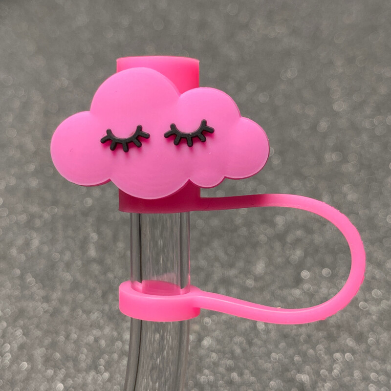 Pink Cloud - Silicone Straw Topper