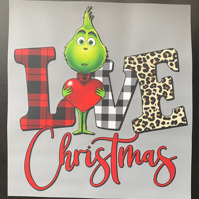 Grumpy Love Christmas - DTF Transfer - 10”