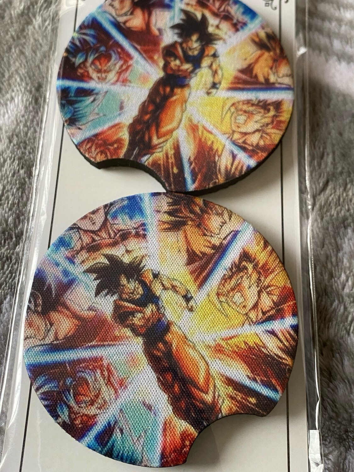 Dragon Ball - Neoprene Car Coaster Set (2) 5mm