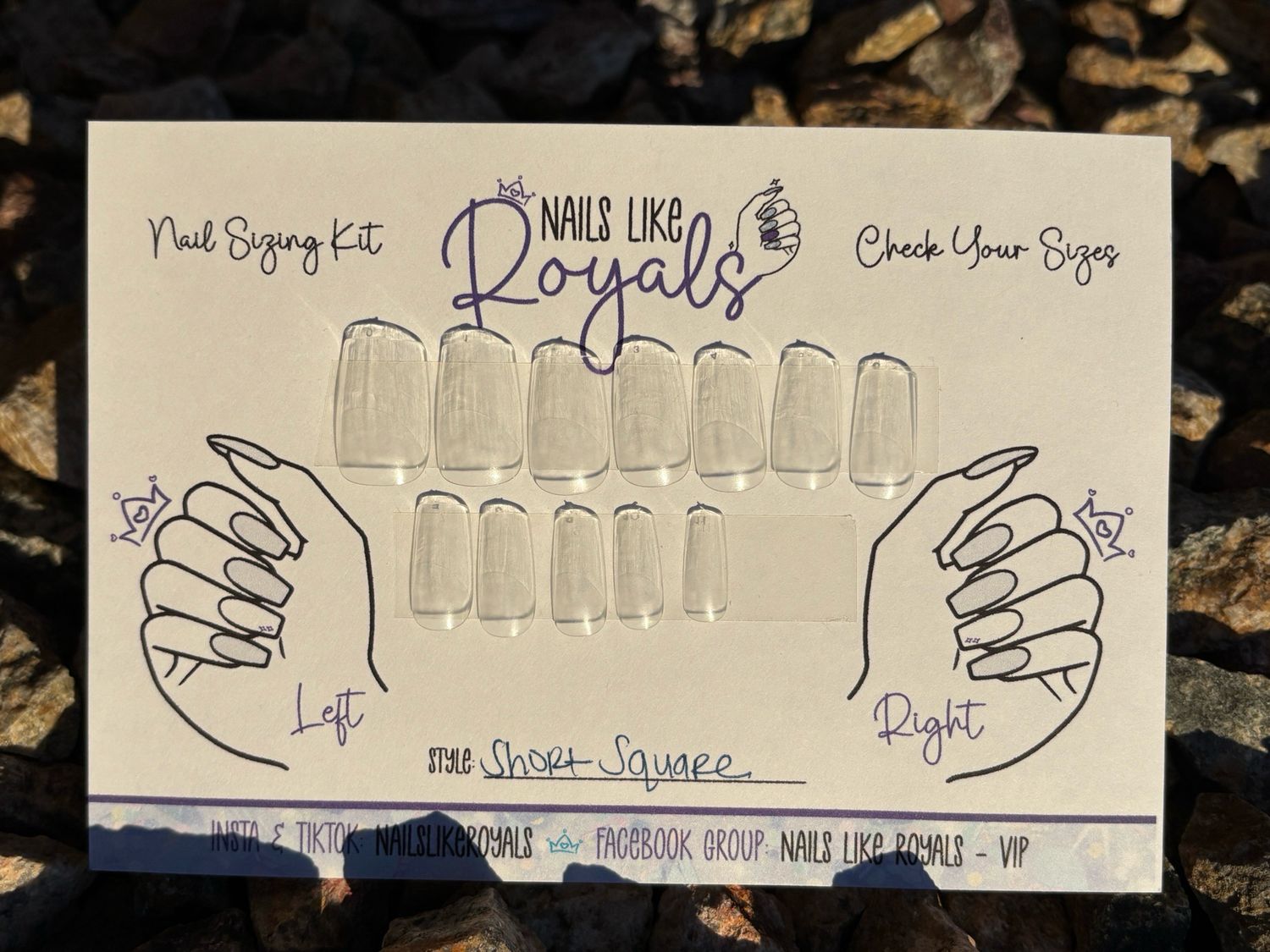 Press-On Sizing Kit - Choose A Shape/Length