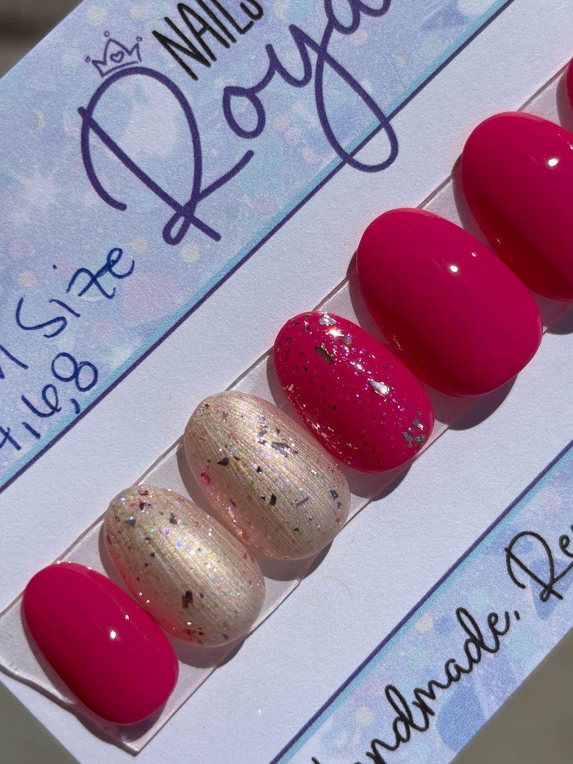 Short Round | Medium (1,5,4,6,8) - Pre-Sized Gel Press On Set