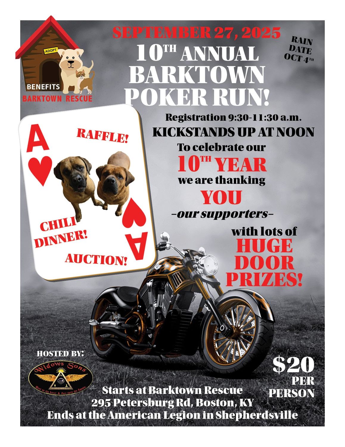 Ride to Rescue Poker Run 2025 Registration