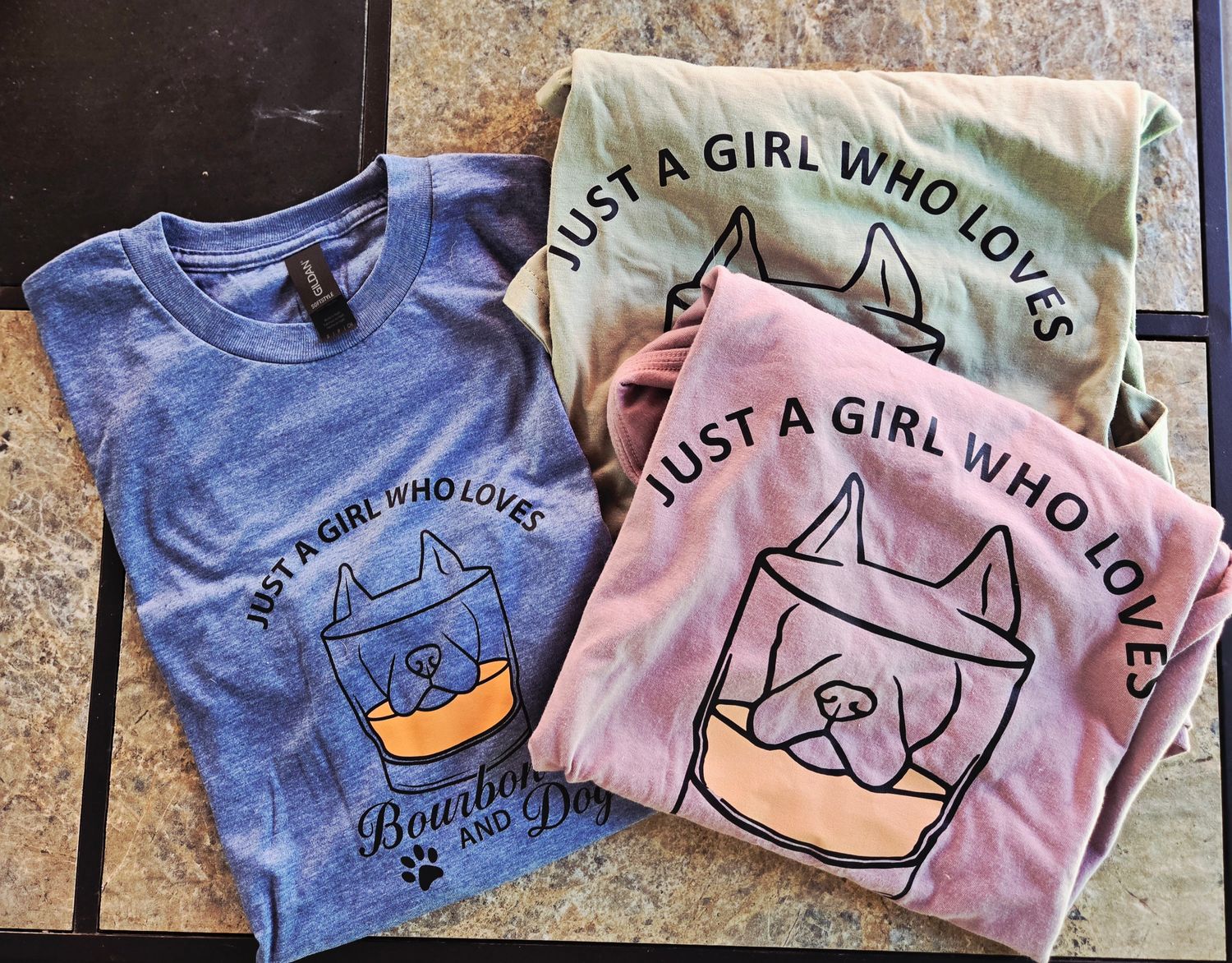 Women's Bourbon and Dogs Tee