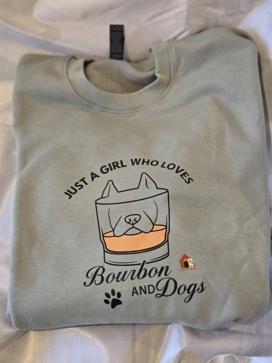 Women's Bourbon amd Dogs Crewnecks