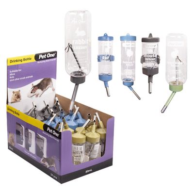 PET ONE Deluxe Drinking Bottle Clear 125ml