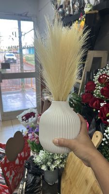 Reed in W/ceramic pot 40cm