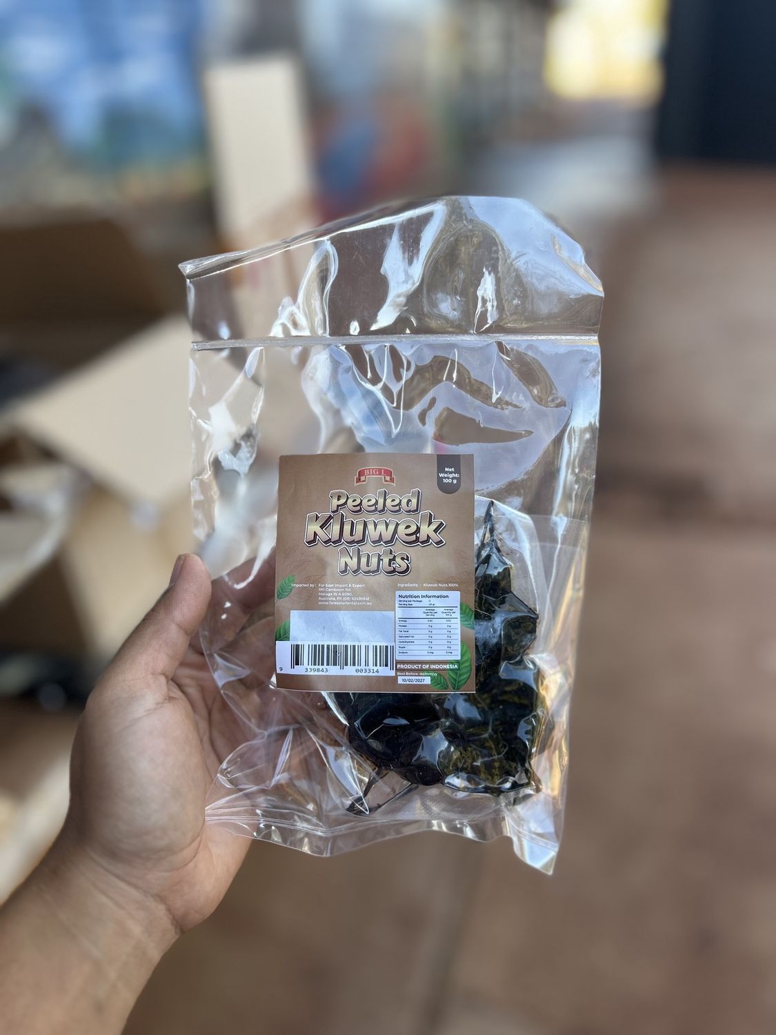 Peeled Kluwak Nuts 100g