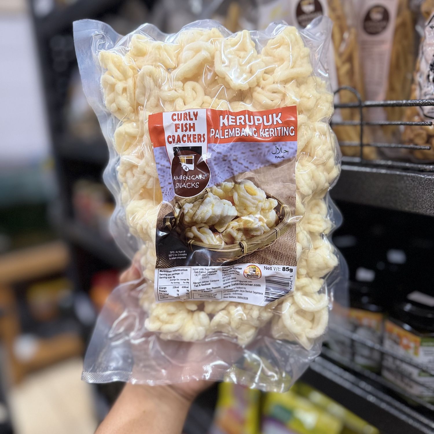 Ambengan CURLY FISH CRACKER Kerupuk Keriting Palembang