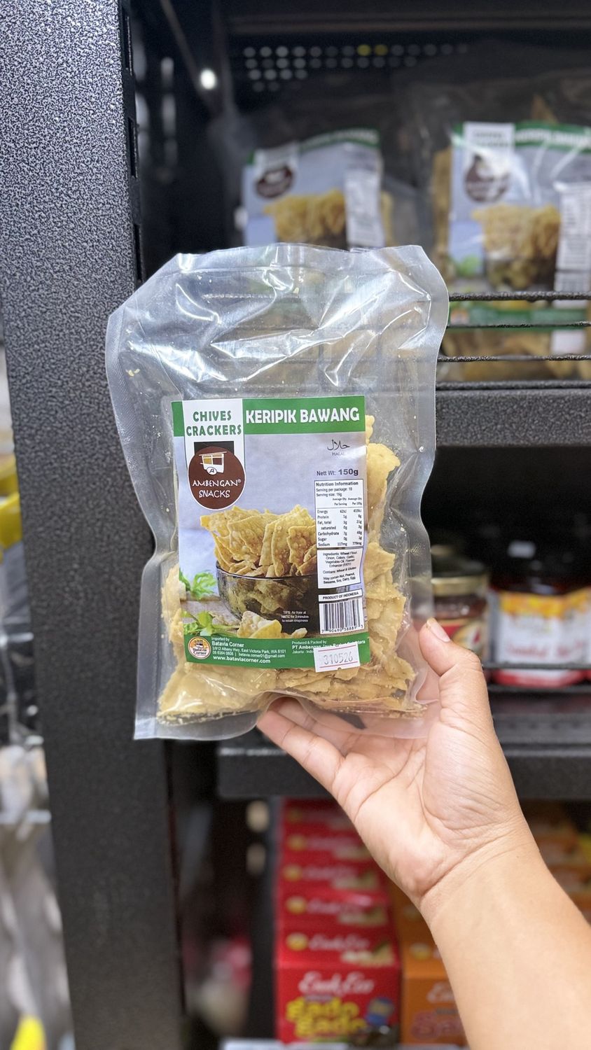 Ambengan CHIVES CRACKER Keripik Bawang 150g