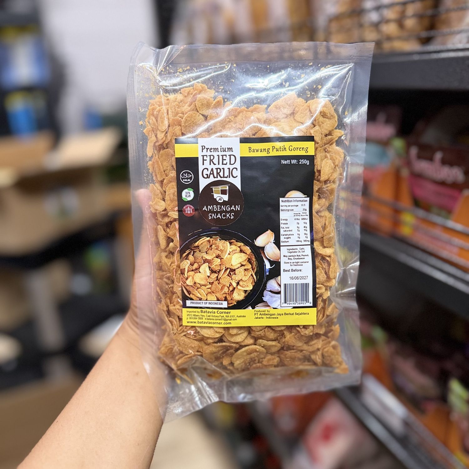 Ambengan FRIED GARLIC Bawang Putih Goreng 250g Ambengan FRIED GARLIC Bawang Putih Goreng 250g