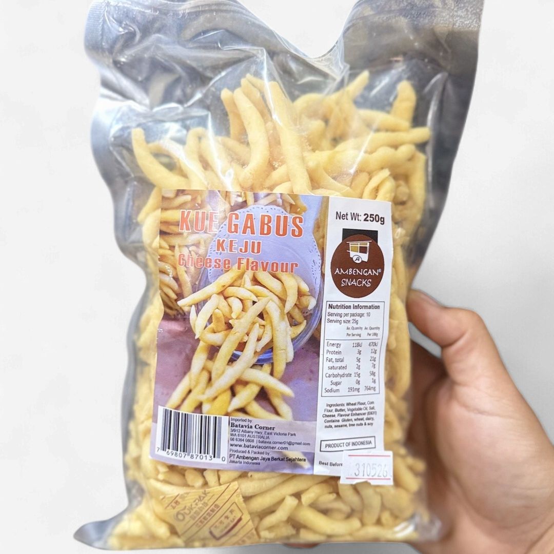 Ambengan KUE GABUS CHEESE Cendol Gabus Keju 250g Ambengan KUE GABUS CHEESE Cendol Gabus Keju 250g