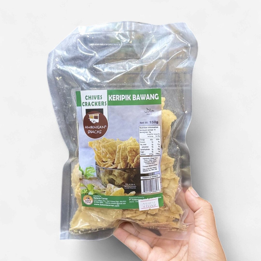 Ambengan CHIVES CRACKER Keripik Bawang 150g Ambengan CHIVES CRACKER Keripik Bawang 150g