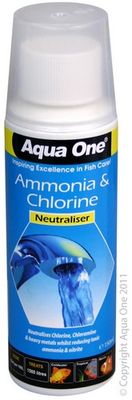 AQUA ONE Ammonia Remover Chlorine Neutraliser 150ml Treatment