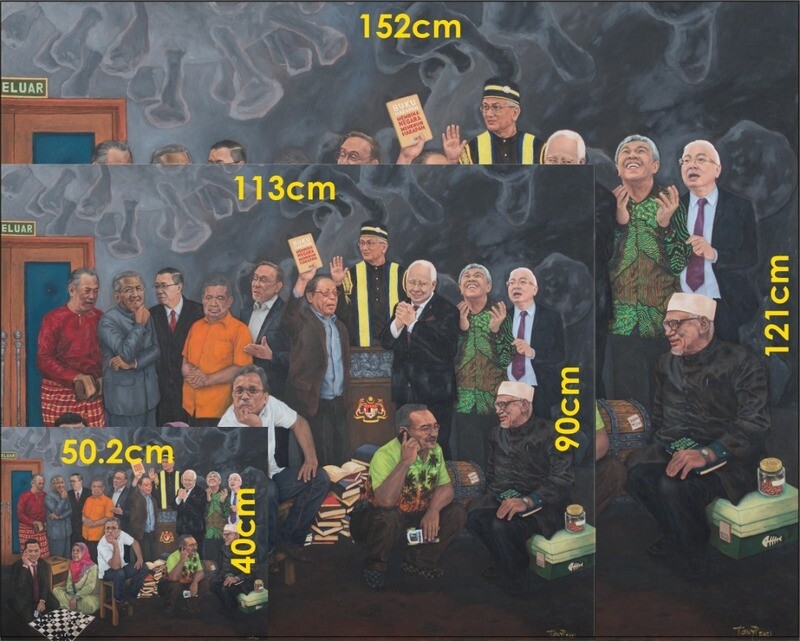 Langkah Sheraton Painting / Stretched - 113cm x 90cm