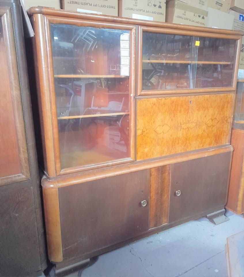 Szafa biblioteka sekretarzyk z PRL