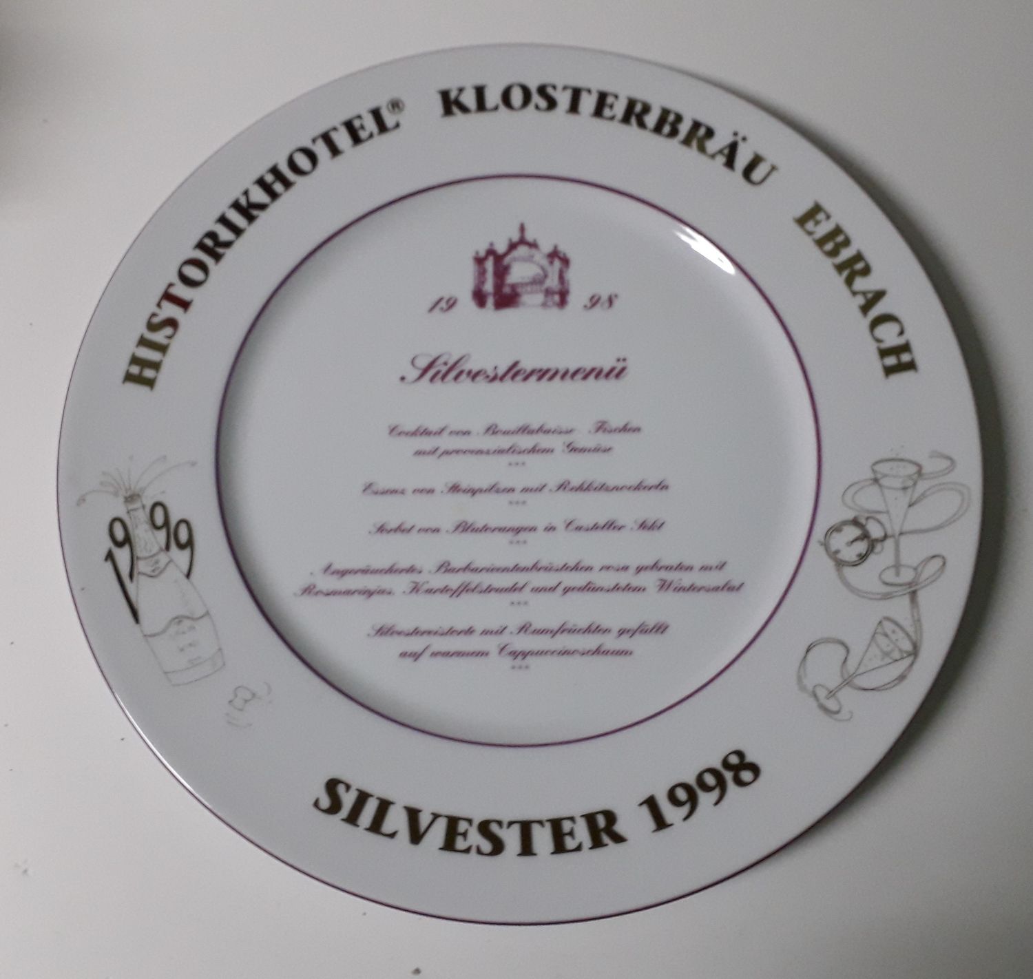 Unikatowa patera okolicznościowa 1998/1999 rok