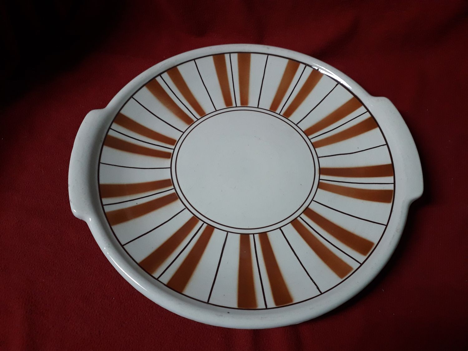 Ceramiczna patera na ciasta z DDR-u