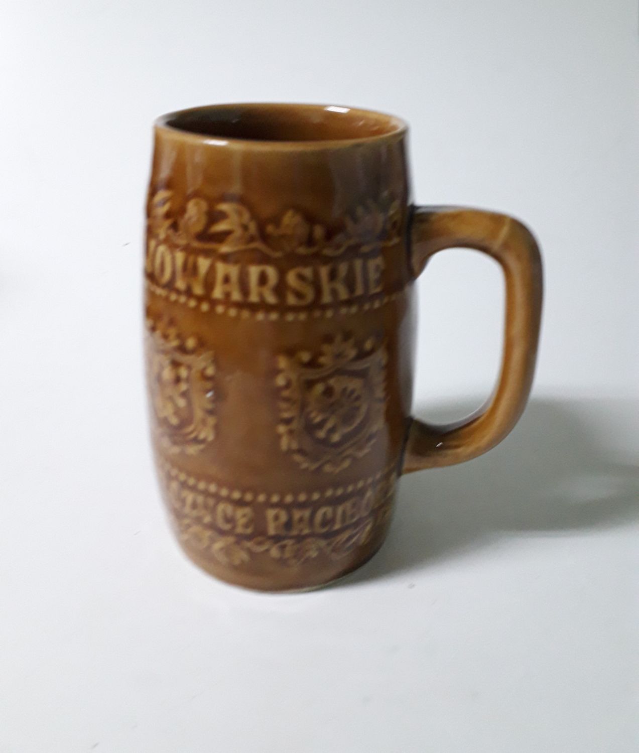 Unikatowy Kufel ceramiczny Opolskie Zakłady Piwowarskie , prod. Tułowice